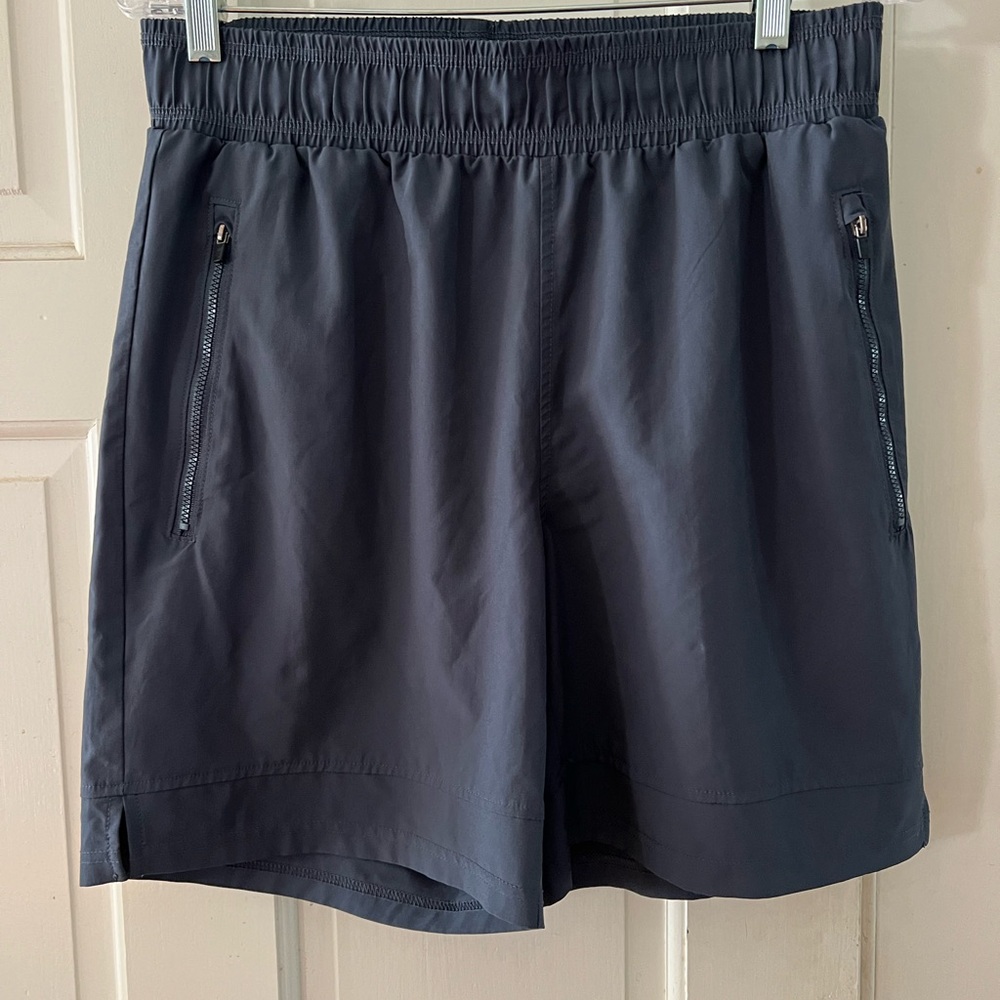 EUC Balance Dark Gray Athletic Shorts with Zipper Pockets